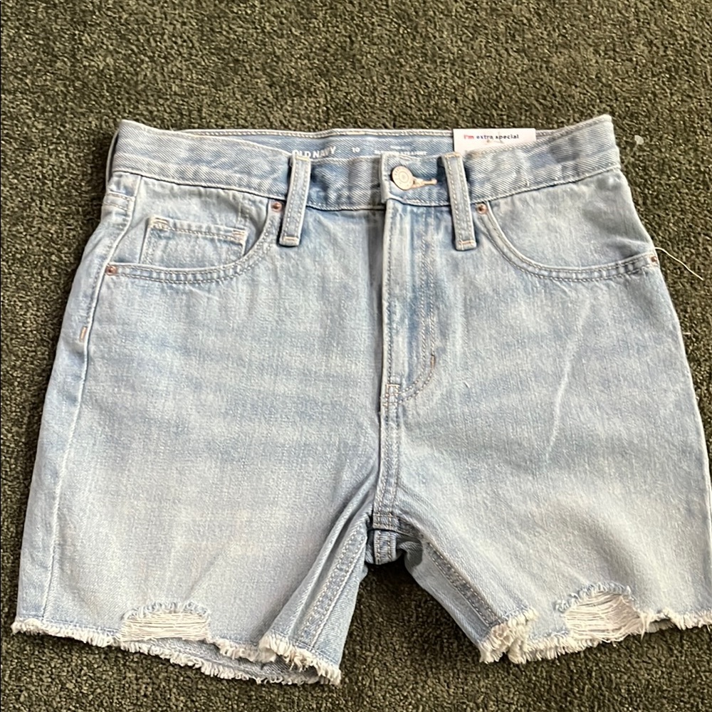 Old Navy Blue High-Rise Denim Shorts